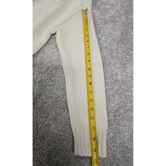 ZARA High Neck Pullover Knit Sweater Beige Women’s Size S - Picture 7 of 10